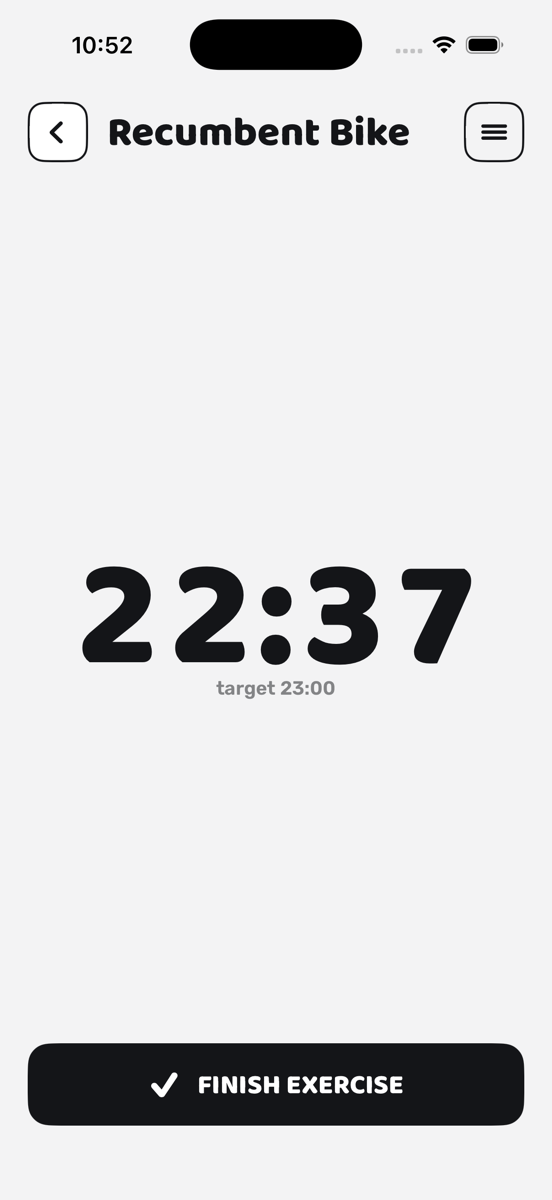 Vorbild — a timed exercise — the clock, the target, and nothing else
